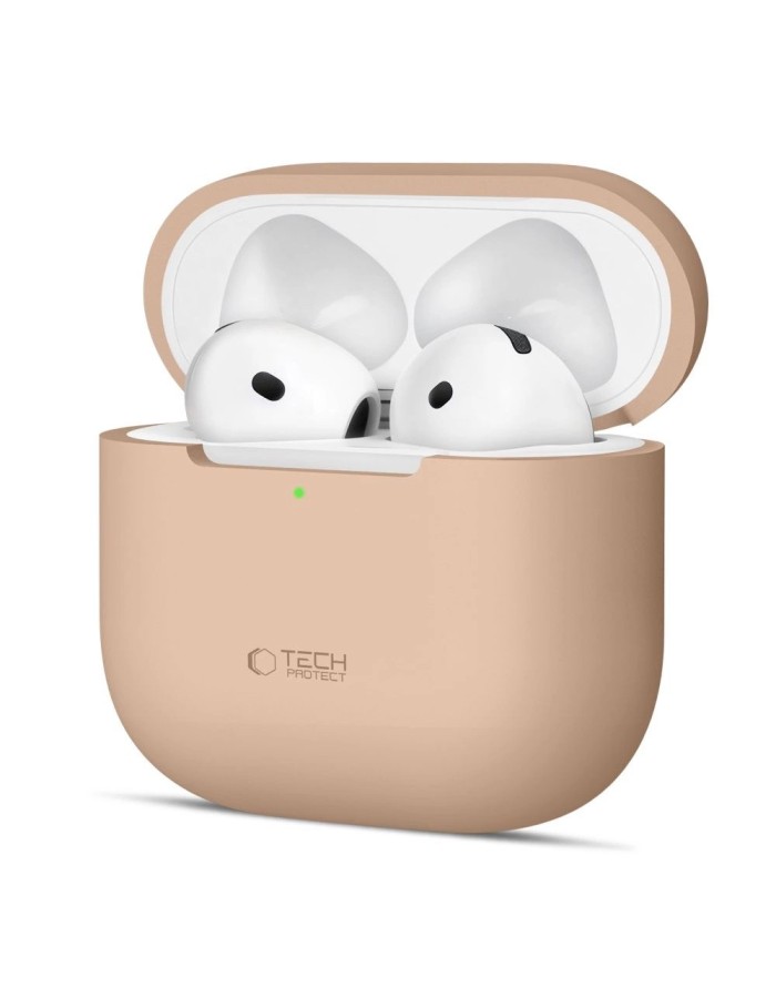 Tech-Protect Silicone Case for Apple AirPods 4 - Beige