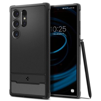 Spigen Rugged Armor Case for Samsung Galaxy S24 Ultra - Matte Black