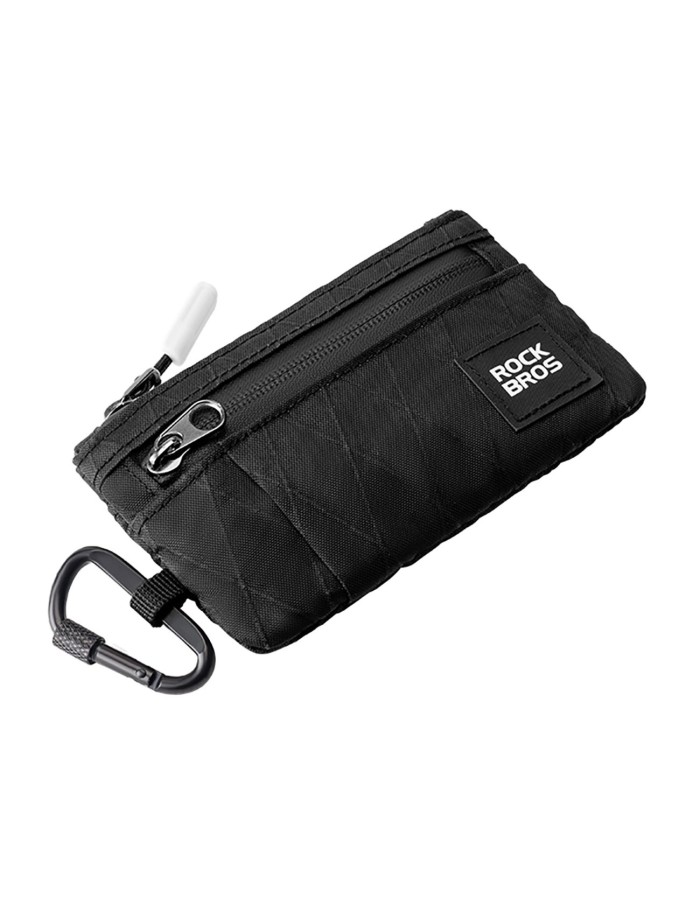 Rockbros Travel Wallet with Carabiner - Black