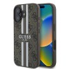 Guess 4G Printed Stripes MagSafe iPhone 16 Plus Case - Brown Guess 4G Printed Stripes MagSafe iPhone 16 Plus Case - Brown