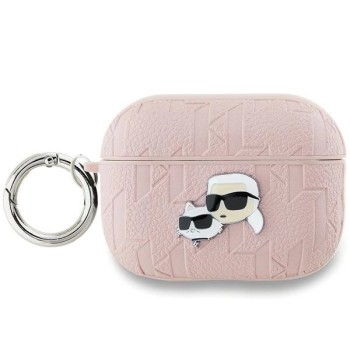 Karl Lagerfeld Monogram Karl &amp;amp; Choupette Head case for AirPods Pro 2 - pink
