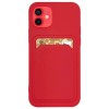 Card Case Silicone Wallet Case with Card Slot Documents for Samsung Galaxy A22 4G Red Card Case Silicone Wallet Case with Card Slot Documents for Samsung Galaxy A22 4G Red