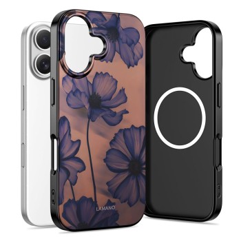 Tech-Protect Lamano MagSafe case for iPhone 17 - brown-purple Tech-Protect Lamano MagSafe case for iPhone 17 - brown-purple