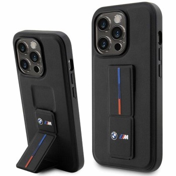 BMW Grip Stand Hot Stamp iPhone 14 Pro Case - Black