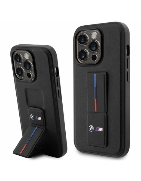 BMW Grip Stand Hot Stamp iPhone 14 Pro Case - Black