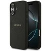 Guess Grained Ring MagSafe case for iPhone 17 - black Guess Grained Ring MagSafe case for iPhone 17 - black