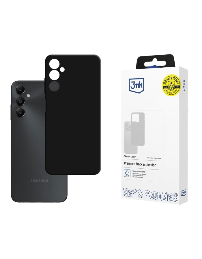 3mk Silicone Case for Samsung Galaxy A05s - Black