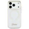 Guess IML Script Metal MagSafe Case for iPhone Air - Clear