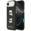 Karl Lagerfeld FW Grained Karl &amp;amp; Choupette Heads Pins &amp;amp; Logo iPhone Air Case - Black