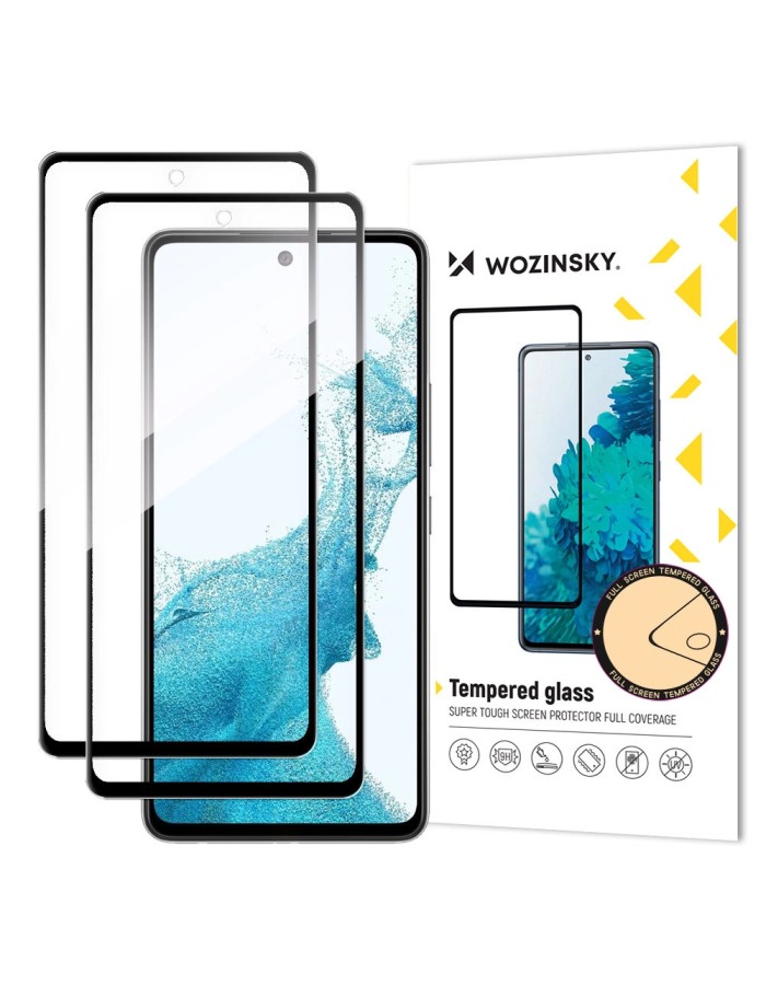 Wozinsky Full Glue Tempered Glass for Samsung Galaxy S26 Plus Compatible with Fingerprint Reader 2 pcs.