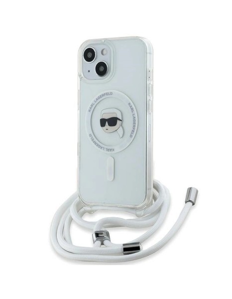 Karl Lagerfeld Crossbody IML Karl Head MagSafe case for iPhone 15 / 14 / 13 - transparent