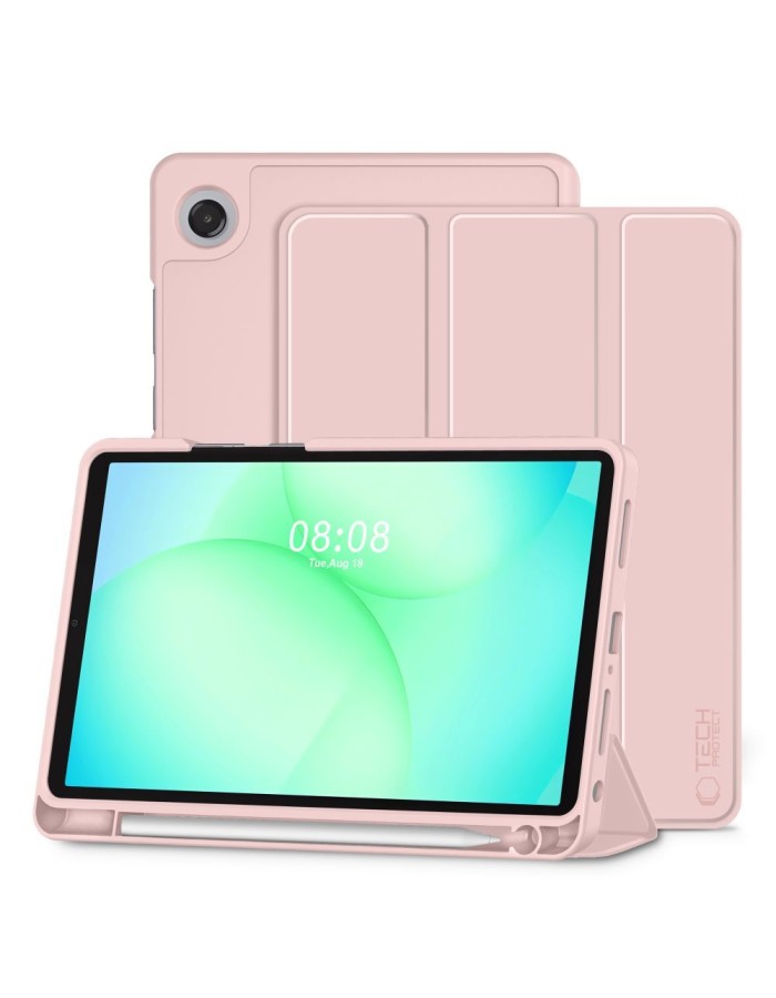 TechProtect SmartCase Pen case for Samsung Galaxy Tab A9 / A11 8.7 X110 / X115 / X133 / X135 - pink