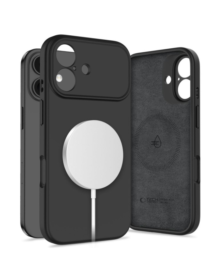 Tech-Protect Silicone MagSafe Case for iPhone 17 - Black