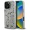 Karl Lagerfeld Grained Pattern &amp;amp; Logo MagSafe Case for iPhone 16 Pro - Gray