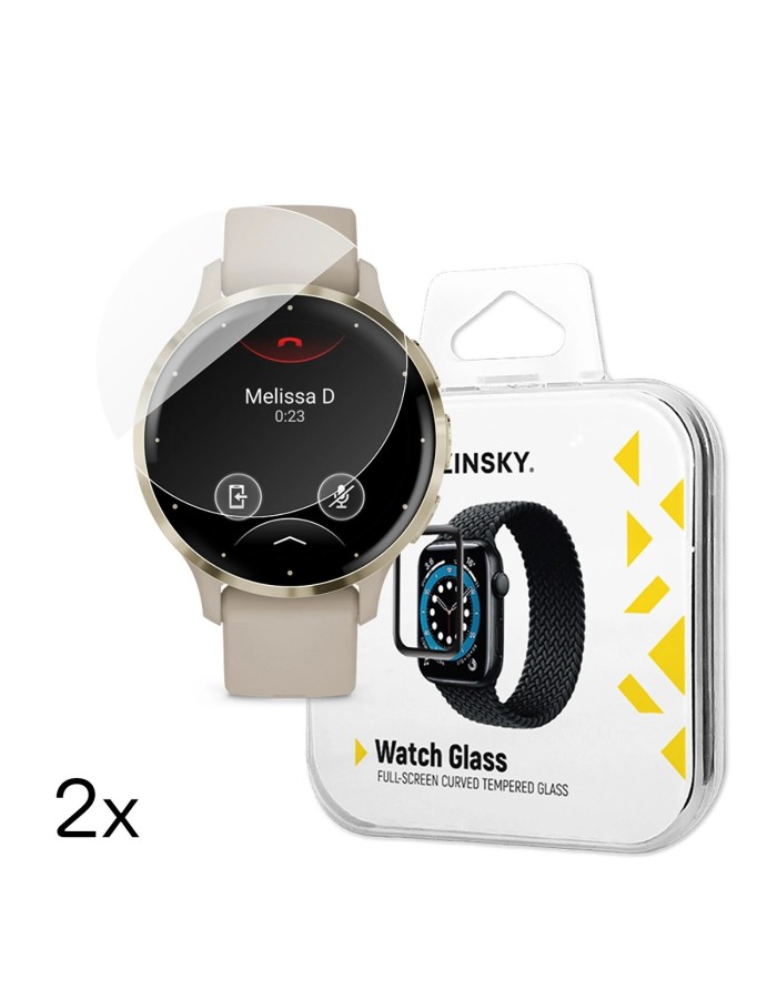 Wozinsky Full Glue Tempered Glass for Garmin Venu 3S 41mm (2 pcs.) Wozinsky Full Glue Tempered Glass for Garmin Venu 3S 41mm (2 pcs.)