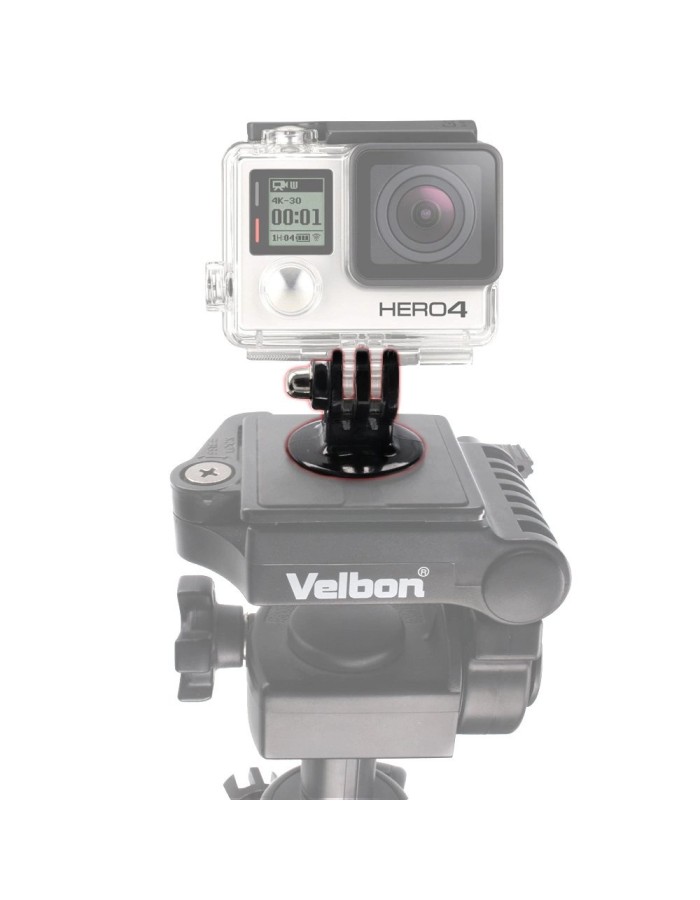 Sports Camera Mount with GoPro Tripod Mount - Black