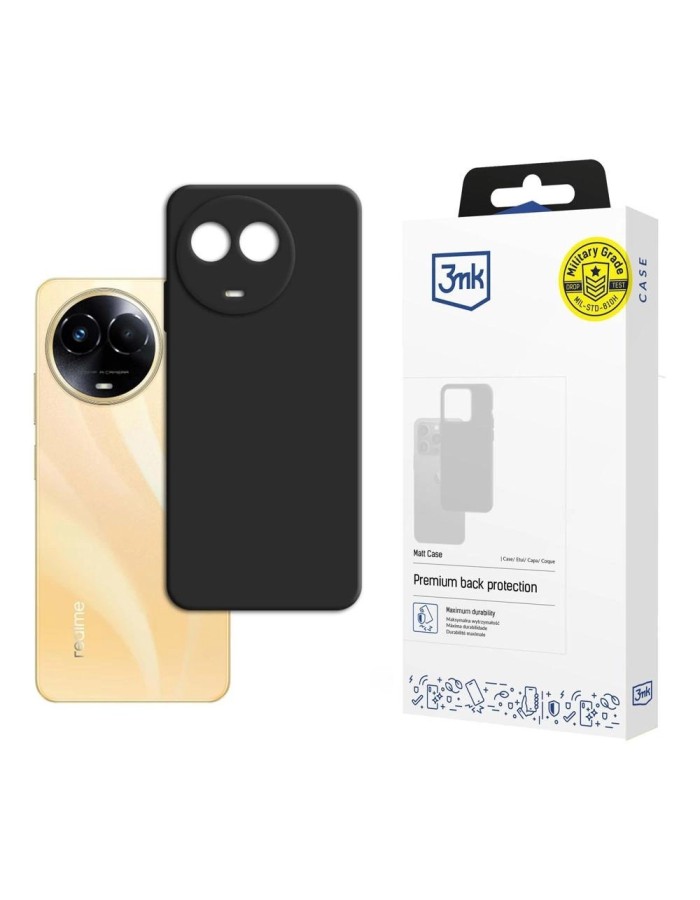 3mk Matt Case for Realme 11 5G - Black