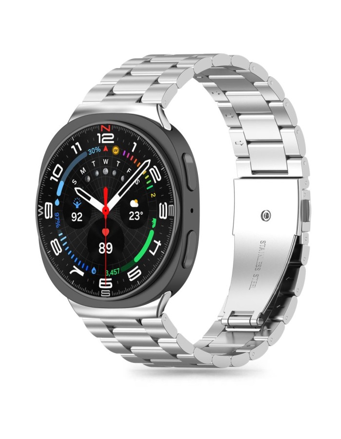 Tech-Protect Stainless Steel Strap for Samsung Galaxy Watch 40/44/46 mm - Silver Tech-Protect Stainless Steel Strap for Samsung Galaxy Watch 40/44/46 mm - Silver