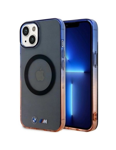 Case BMW BMHMP14SHTGE iPhone 14 6.1" grey/grey hardcase Gradient Bumper MagSafe