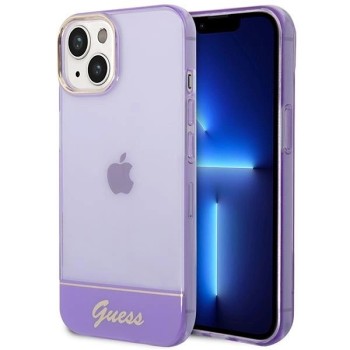 Guess GUHCP14MHGCOU iPhone 14 Plus 6.7 "violet / purple hardcase Translucent