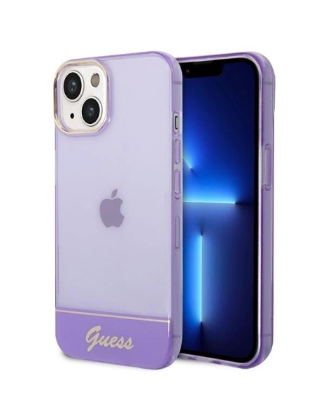 Guess GUHCP14MHGCOU iPhone 14 Plus 6.7 "violet / purple hardcase Translucent Guess GUHCP14MHGCOU iPhone 14 Plus 6.7 "violet / purple hardcase Translucent