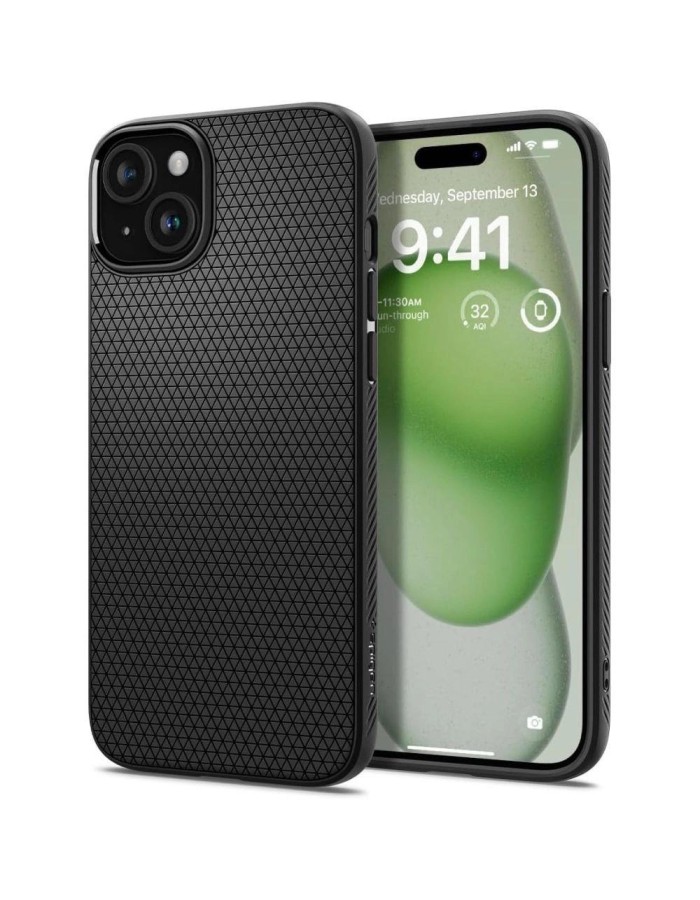 Spigen Liquid Air Case for iPhone 15 Plus - Matte Black Spigen Liquid Air Case for iPhone 15 Plus - Matte Black