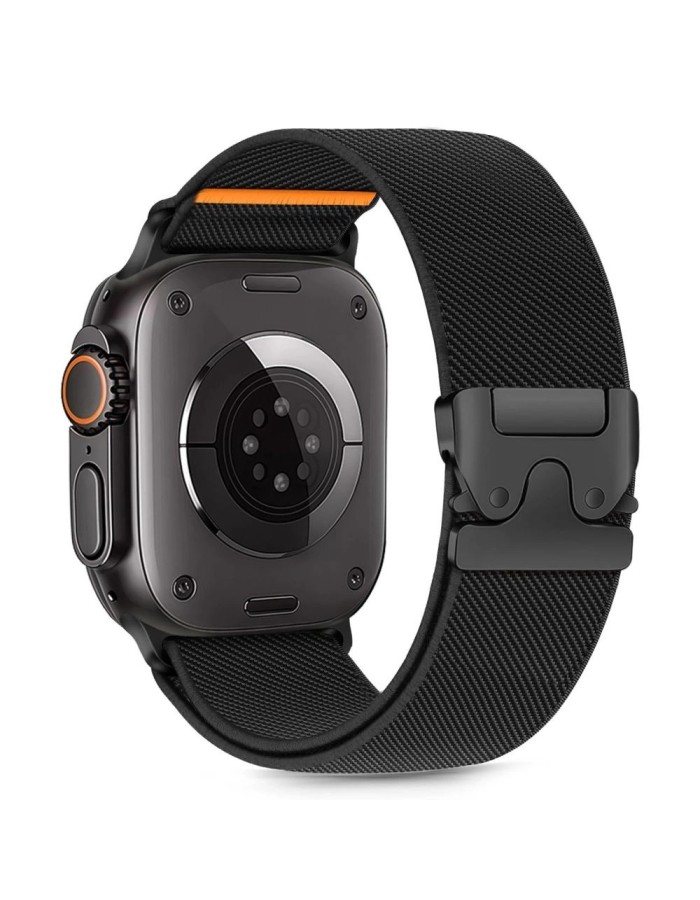 Tech-Protect Nylon Clasp for Apple Watch 44 / 45 / 46 / 49 mm - Black Tech-Protect Nylon Clasp for Apple Watch 44 / 45 / 46 / 49 mm - Black