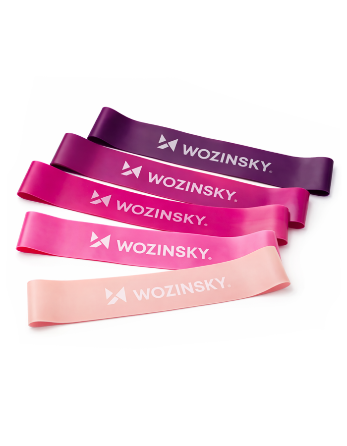 Mini resistance bands Wozinsky WGO-5A activation bands made of TPE - 5 pcs. Mini resistance bands Wozinsky WGO-5A activation bands made of TPE - 5 pcs.