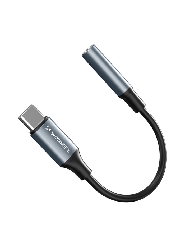 Wozinsky WACM-01 USB-C Adapter - 3.5mm Mini Jack - Black