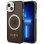 Guess GUHMP14SHTCMK iPhone 14 6.1" black/black hard case Gold Outline Translucent MagSafe