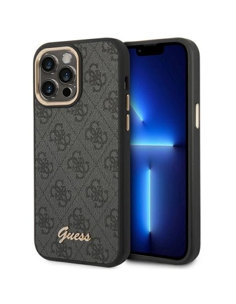Guess GUHCP14XHG4SHK iPhone 14 Pro Max 6.7 "black / black hard case 4G Vintage Gold Logo Guess GUHCP14XHG4SHK iPhone 14 Pro Max 6.7 "black / black hard case 4G Vintage Gold Logo