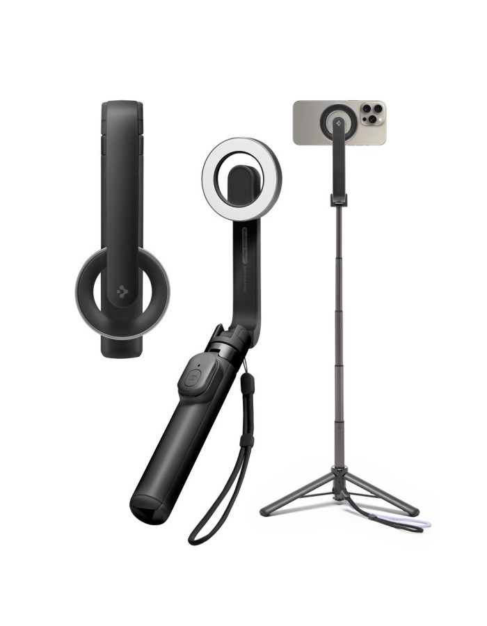 Selfie stick Spigen S571W MagSafe Bluetooth with tripod - black