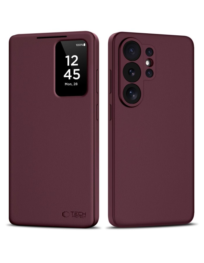 Tech-Protect Smart Wallet Case for Samsung Galaxy S26 Ultra - Burgundy