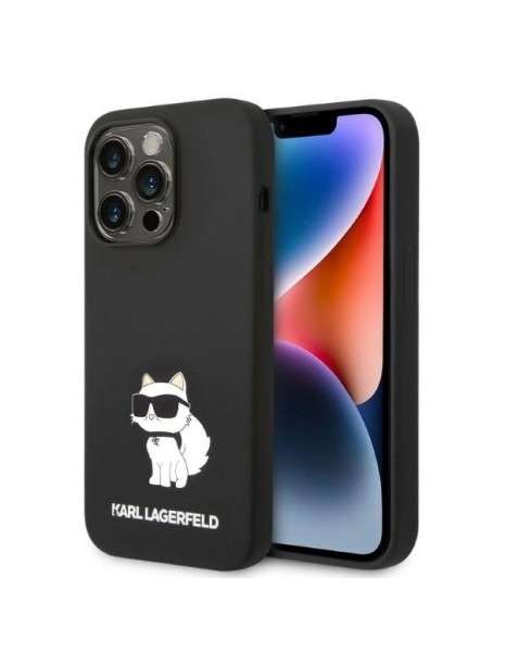 Karl Lagerfeld Silicone Choupette case for iPhone 14 Pro Max - black