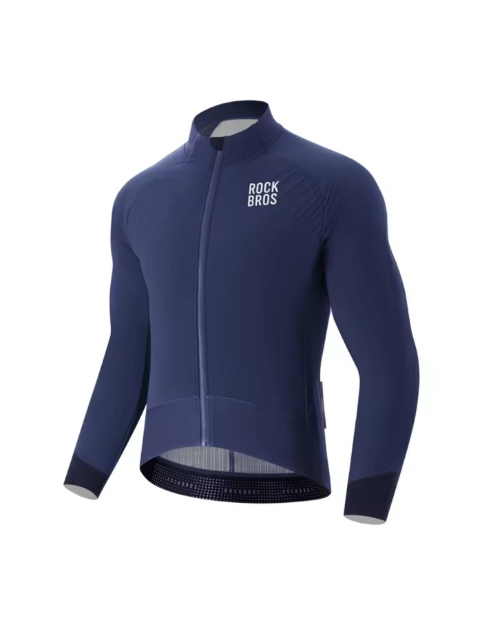 Rockbros YDWT014 Winter Fleece Double Layer Cycling Jacket Size L - Blue