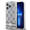 DKNY IML Checkered Mono Pattern & Printed Stripes MagSafe case for iPhone 14 Pro Max - beige DKNY IML Checkered Mono Pattern & Printed Stripes MagSafe case for iPhone 14 Pro Max - beige