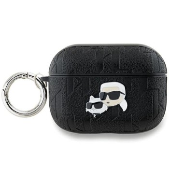 Karl Lagerfeld Monogram Karl &amp;amp; Choupette Head Case for AirPods Pro 2 - Black
