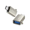 Joyroom S-H151 USB-C (male) / USB-A (female) Adapter with Lanyard Eyelet - Silver Joyroom S-H151 USB-C (male) / USB-A (female) Adapter with Lanyard Eyelet - Silver