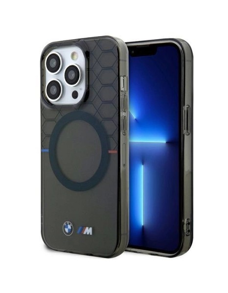 Case BMW BMHMP14LHGPK iPhone 14 Pro 6.1" Grey/Grey Pattern MagSafe Case BMW BMHMP14LHGPK iPhone 14 Pro 6.1" Grey/Grey Pattern MagSafe