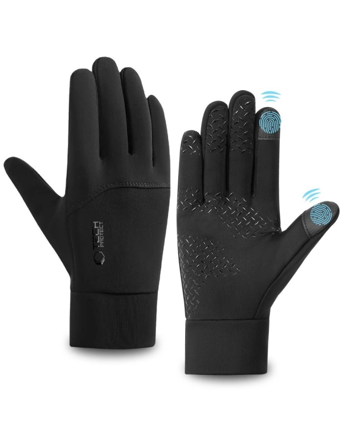 Tech-Protect WG01 Gloves with Touch Tips L - Black Tech-Protect WG01 Gloves with Touch Tips L - Black