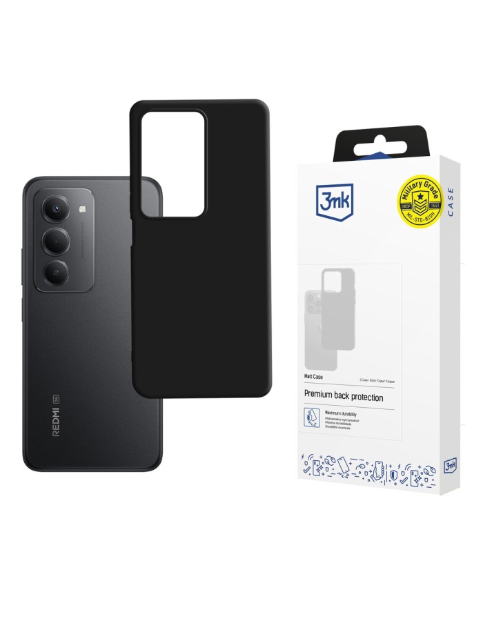 3mk Matt Case for Xiaomi Redmi 15 5G - black