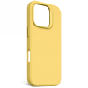 Decoded AntiMicrobial Silicone Backcover with MagSafe for iPhone 16 Pro - Yellow Decoded AntiMicrobial Silicone Backcover with MagSafe for iPhone 16 Pro - Yellow