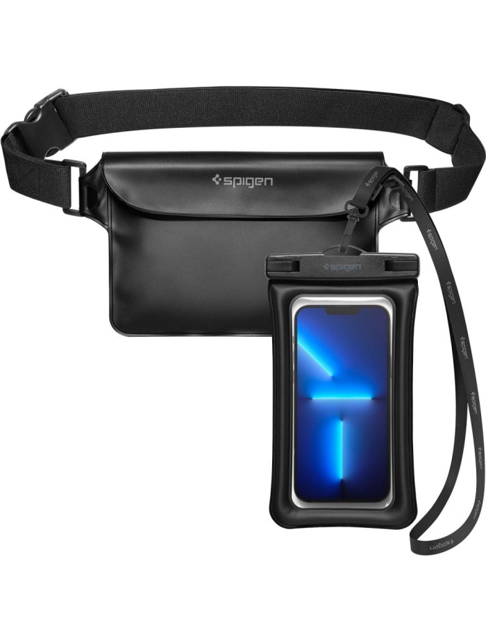 Spigen Aqua Shield A621 Waterproof Hip Bag + Floating Case - Black Spigen Aqua Shield A621 Waterproof Hip Bag + Floating Case - Black