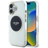 Guess IML Metal Colored Circle Classic Logo MagSafe case for iPhone 16 - black Guess IML Metal Colored Circle Classic Logo MagSafe case for iPhone 16 - black
