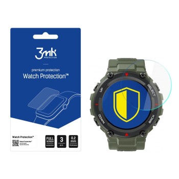 3mk Watch Protection™ v. FlexibleGlass hybrid glass on Xiaomi Amazfit T-Rex 1.3 3mk Watch Protection™ v. FlexibleGlass hybrid glass on Xiaomi Amazfit T-Rex 1.3