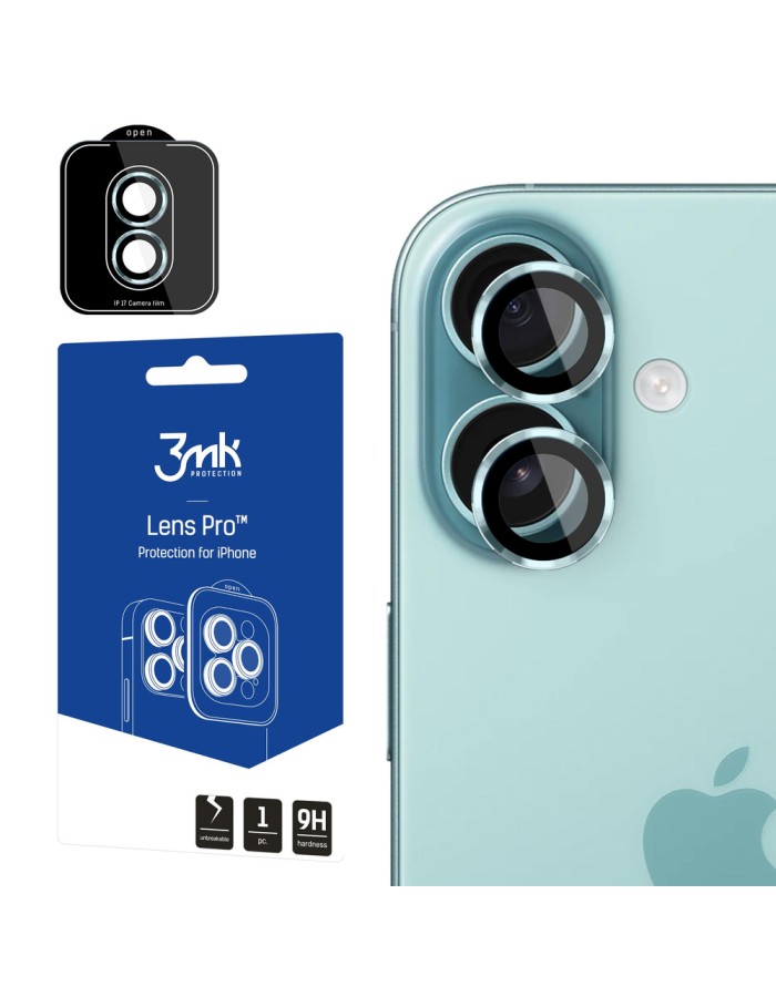 3mk Lens Protection Pro Tempered Glass for iPhone 17 - Green