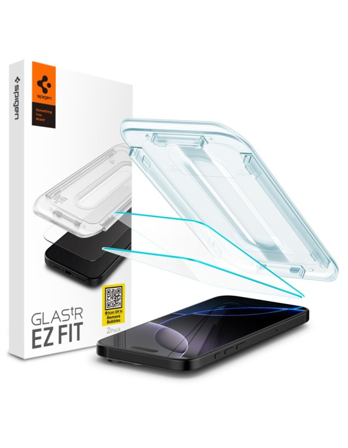 Spigen Glas.tR EZ Fit Tempered Glass for iPhone 16 Pro Max / 17 Pro Max - 2 pcs.