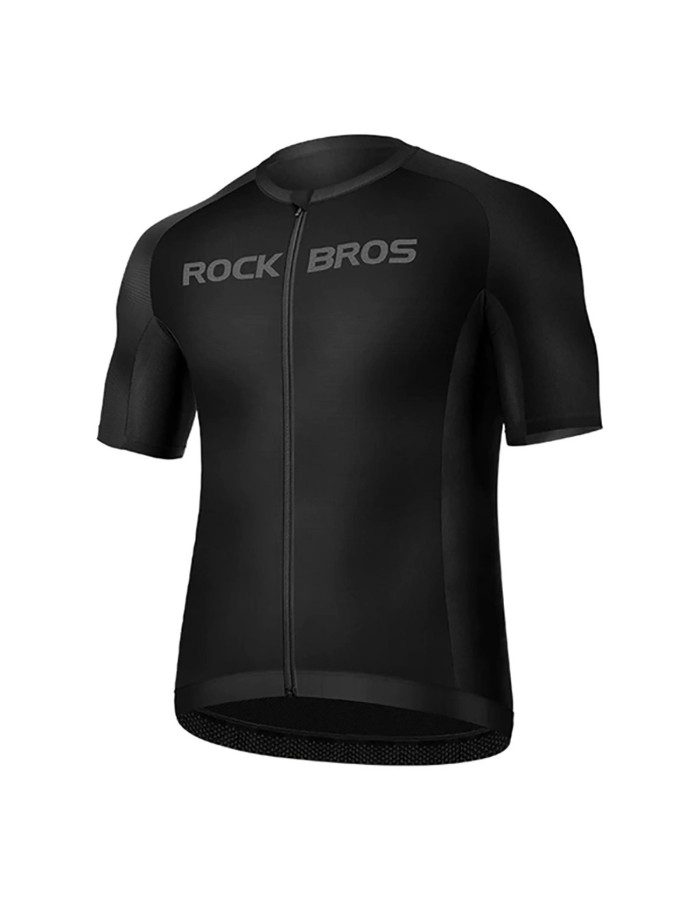 Rockbros 15120002004 Short Sleeve Cycling Jersey XL - Black Rockbros 15120002004 Short Sleeve Cycling Jersey XL - Black