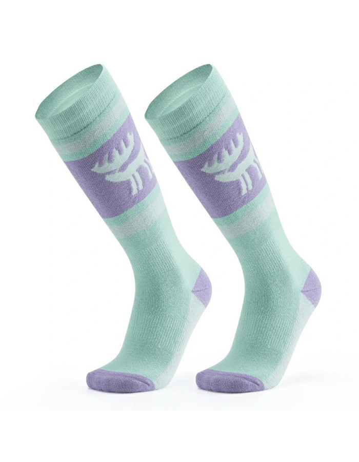 Qunature 037202 ski socks size 43-48 (L/XL) - purple-green Qunature 037202 ski socks size 43-48 (L/XL) - purple-green