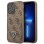 Guess 4G Triangle Logo Cardslot Case for iPhone 13 Pro / 13 - Brown